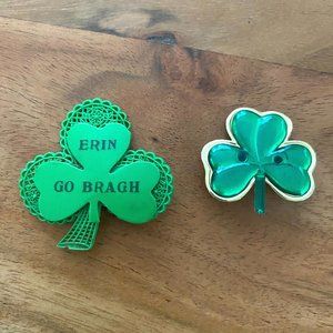 Two Vintage St. Patty's Day Brooches/Pins